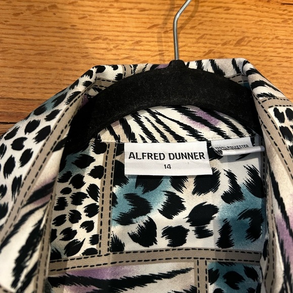 Vintage Alfred Dunner Animal Print Blouse - Picture 3 of 7